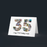 Happy 35th Birthday Number 35 Custom Photo Collage Card<br><div class="desc">Mark thirty five years of wonderful memories and adventures with this captivating 35th Birthday Number Photo Collage. This customisable template is the perfect blend of creativity and sentiment, allowing you to create a truly memorable gift for your loved one's special day. Capture the essence of incredible years in a single...</div>