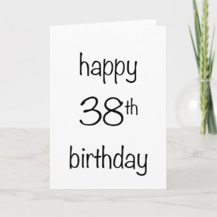 happy 38th birthday card