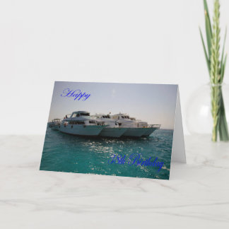 Happy 38th Birthday Dive boats Card