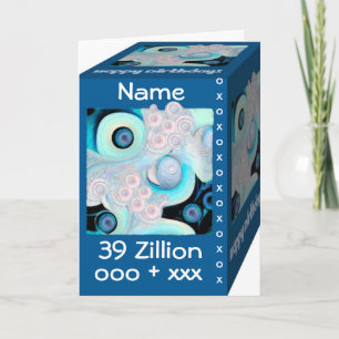 Happy 39th Birthday - 39 Zillion Hugs & Kisses Card