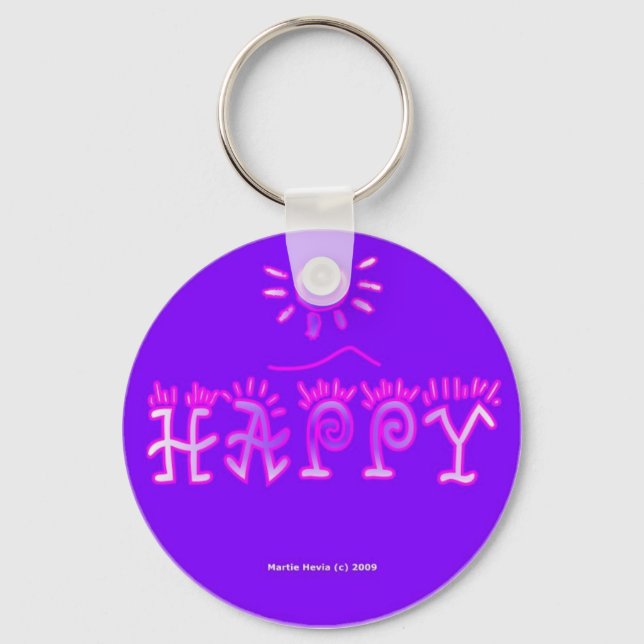 Happy (3a2) Keychain (Front)