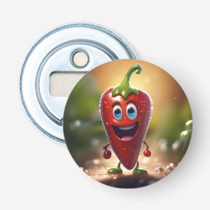 Happy 3D Animated Chilli Bean, Bottle Opener