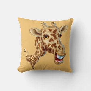 Happy 3D Giraffe Cushion