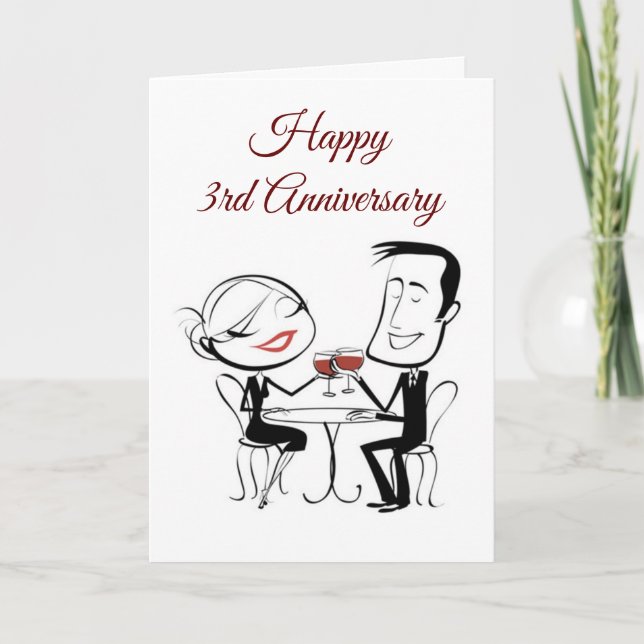 ***HAPPY 3rd ANNIVERSARY*** TO THE LOVE OF MY LIFE Card (Front)