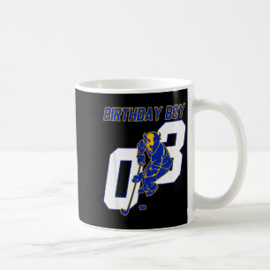 Happy 3rd Birthday Boy Hockey Bison Ice Hockey The Coffee Mug