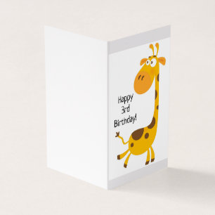 Happy 3rd Birthday - Children's Card