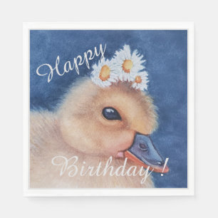 Happy 3rd Birthday Party Celebration Napkin