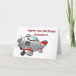 **HAPPY 3rd BIRTHDAY TO OUR GRANDSON** Card<br><div class="desc">I REALLY LOVE THIS LITTLE CARD AND HOPE YOU LIKE IT ENOUGH FOR ***YOUR SPECIAL LITTLE BOY AND GRANDSON*** IF YOU WISH CHECK OUT THE MATCHING PILLOW AT THIS STORE :) and CHANGE THE AGE IN A FEW SECONDS :)</div>