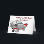**HAPPY 3rd  BIRTHDAY TO OUR GRANDSON** Card<br><div class="desc">I REALLY LOVE THIS LITTLE CARD AND HOPE YOU LIKE IT ENOUGH FOR ***YOUR SPECIAL LITTLE BOY AND GRANDSON*** IF YOU WISH CHECK OUT THE MATCHING PILLOW AT THIS STORE :) and CHANGE THE AGE IN A FEW SECONDS :)</div>