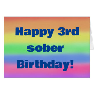 Happy 3rd sober birthday