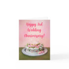 Happy 3rd Wedding Anniversary Cake