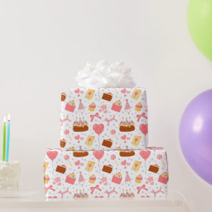 Happy 3th Birthday party   Wrapping Paper
