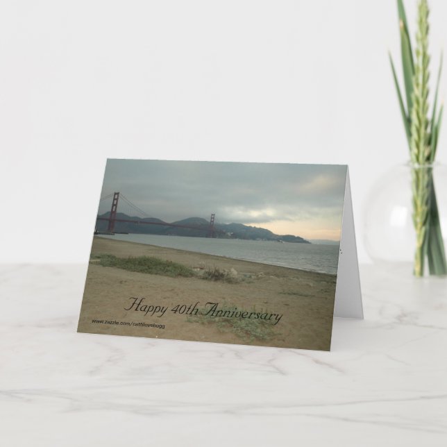 Happy 40th Anniversary Card (Front)