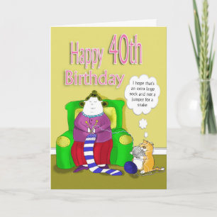 Happy 40th Birthday Card