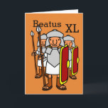 Happy 40th Birthday Roman Legion Greetings Card<br><div class="desc">I love reading about ancient Rome, in particular the legions of Rome. So if you have someone in your life who loves all things Roman in history, this card is made for them. Say 'Beatus XL" Happy fortieth Roman style. The inside of this card is left blank so that you...</div>