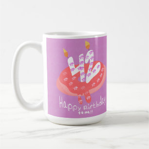Happy 42nd Birthday to me Doughnut Cake Party Coffee Mug