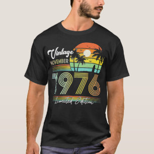 Happy 45th Birthday 45 Years Old Vintage November T-Shirt