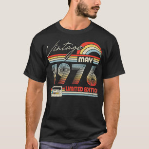 Happy 45th Birthday Vintage May 1976  45 Years Old T-Shirt