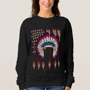 Happy 4 th of july 2024 Native Day Flag USA Indige Sweatshirt
