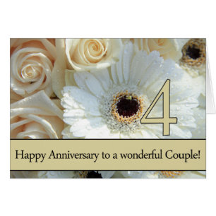 Happy 4th Anniversary roses