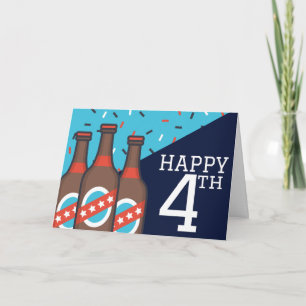 Happy 4th Beer Card