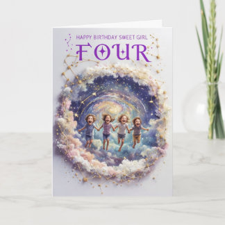 Happy 4th Birthday Card