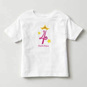 Happy 4th Birthday, Princess! Toddler T-Shirt