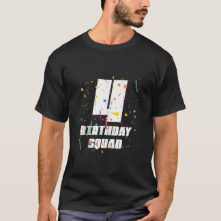 Happy 4th Birthday Squad Happy 4 Year Old Birthday T-Shirt