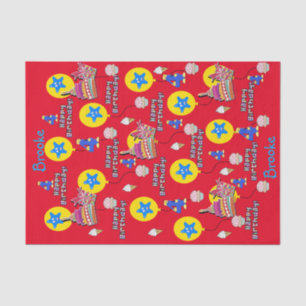 Happy 4th Birthday Tissue Paper #4 Birthday