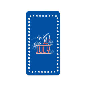 Happy 4th Fireworks Hershey's Wrapper ID185 Label