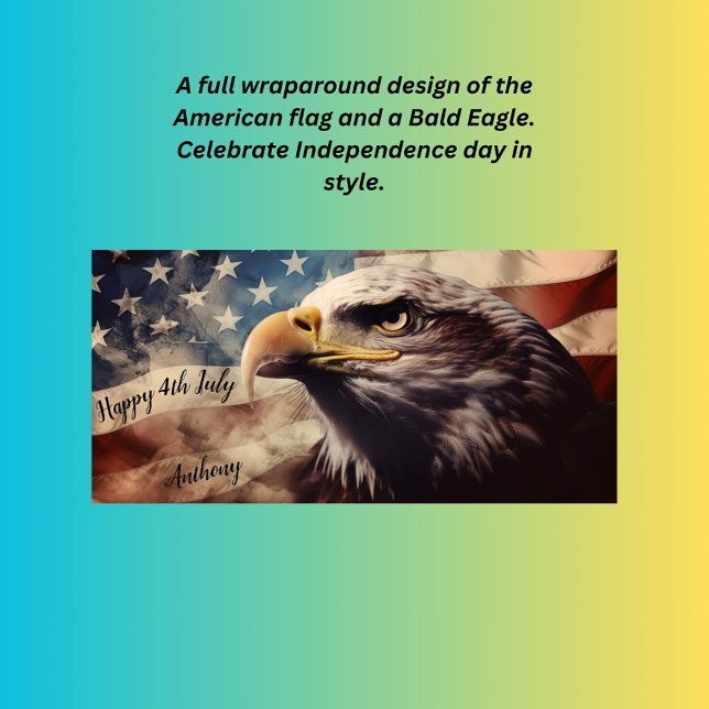 Happy 4th July Bald Eagle  Two-Tone Coffee Mug (Creator Uploaded)