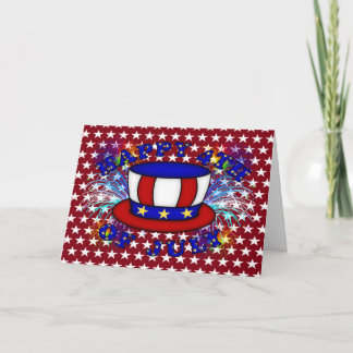 Happy 4th July Crackers Card