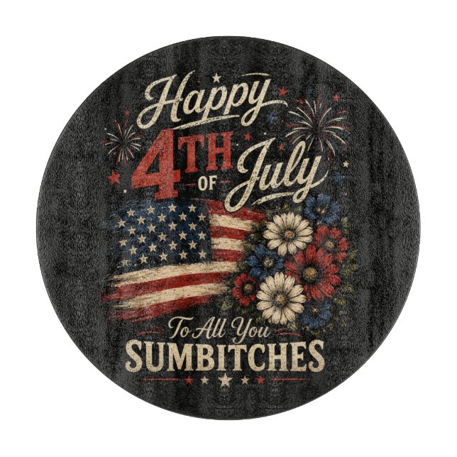 Happy 4th July Cutting Board (Front)