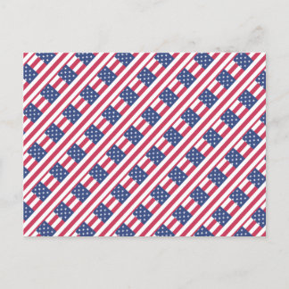 Happy 4th July Independence Day Postcard