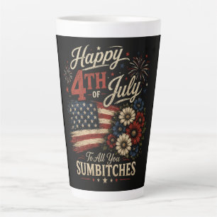 Happy 4th July Latte Mug