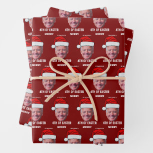 Happy 4th Of Easter Christmas Wrapping Paper Sheet