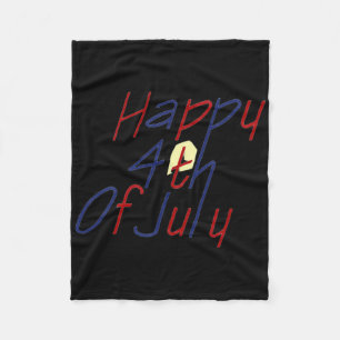 Happy 4th Of July _1 Fleece Blanket