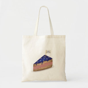 Happy 4th of July American Cake Tote Bag
