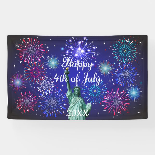 Happy 4th of July Banner (Horizontal)