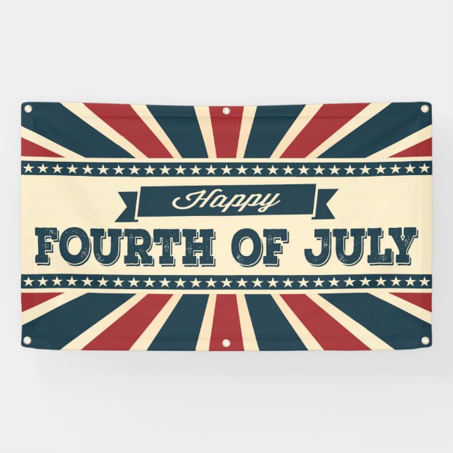 happy 4th of july banner (Horizontal)