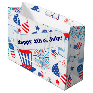 happy 4th of July bikinis and more Large Gift Bag