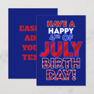 Happy 4th of July Birthday 
