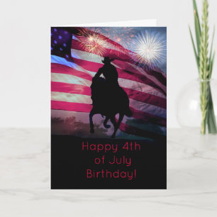 Happy  4th of July Birthday Card