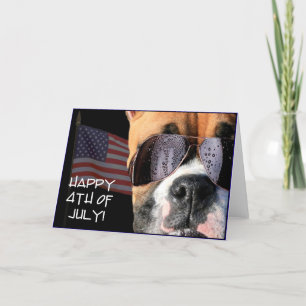 Happy 4th of July Boxer Card