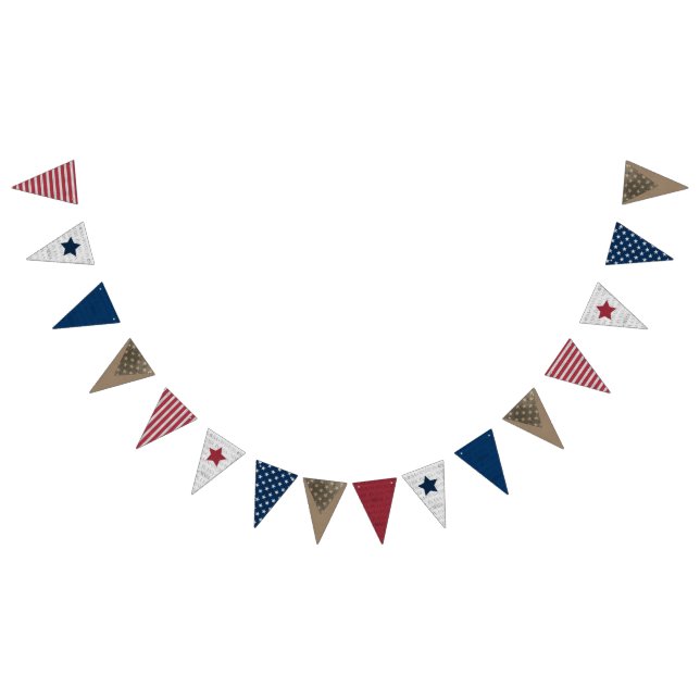 Happy 4th of July Bunting Banner (All)