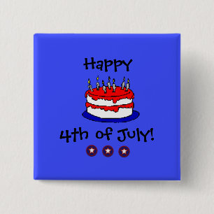 Happy 4th of July Button