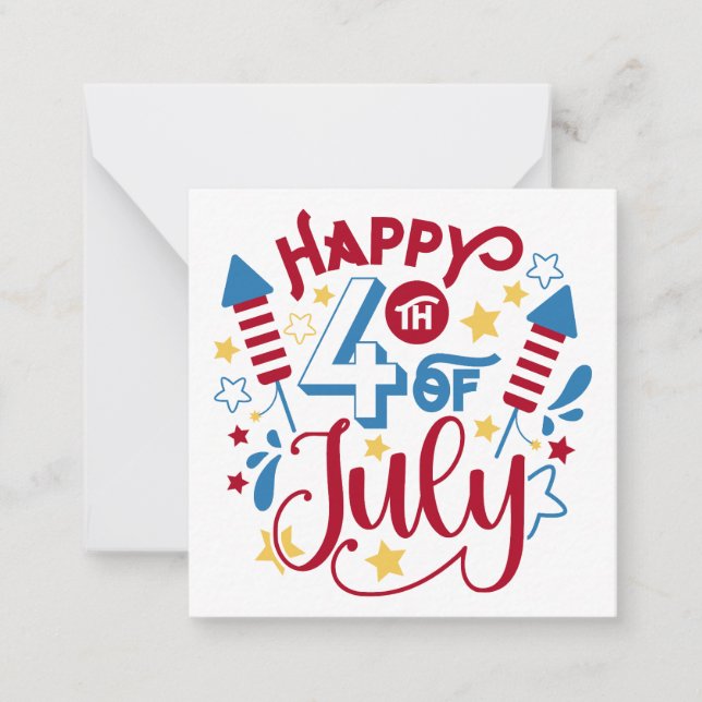 Happy 4th of July Card (Front)