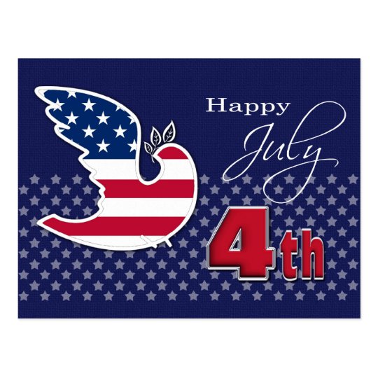 Happy 4th of July. Customisable Postcards