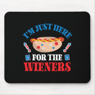 Happy 4th Of July Day American I'm Just Here For T Mouse Mat