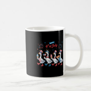 Happy 4th Of July Ducks Independence Day American Coffee Mug